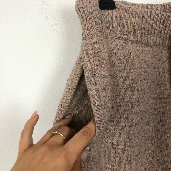 The Bright Side Pearl Malibu Leisure Sweater Knit Jogger Pants Tan Size Small - Picture 6 of 12